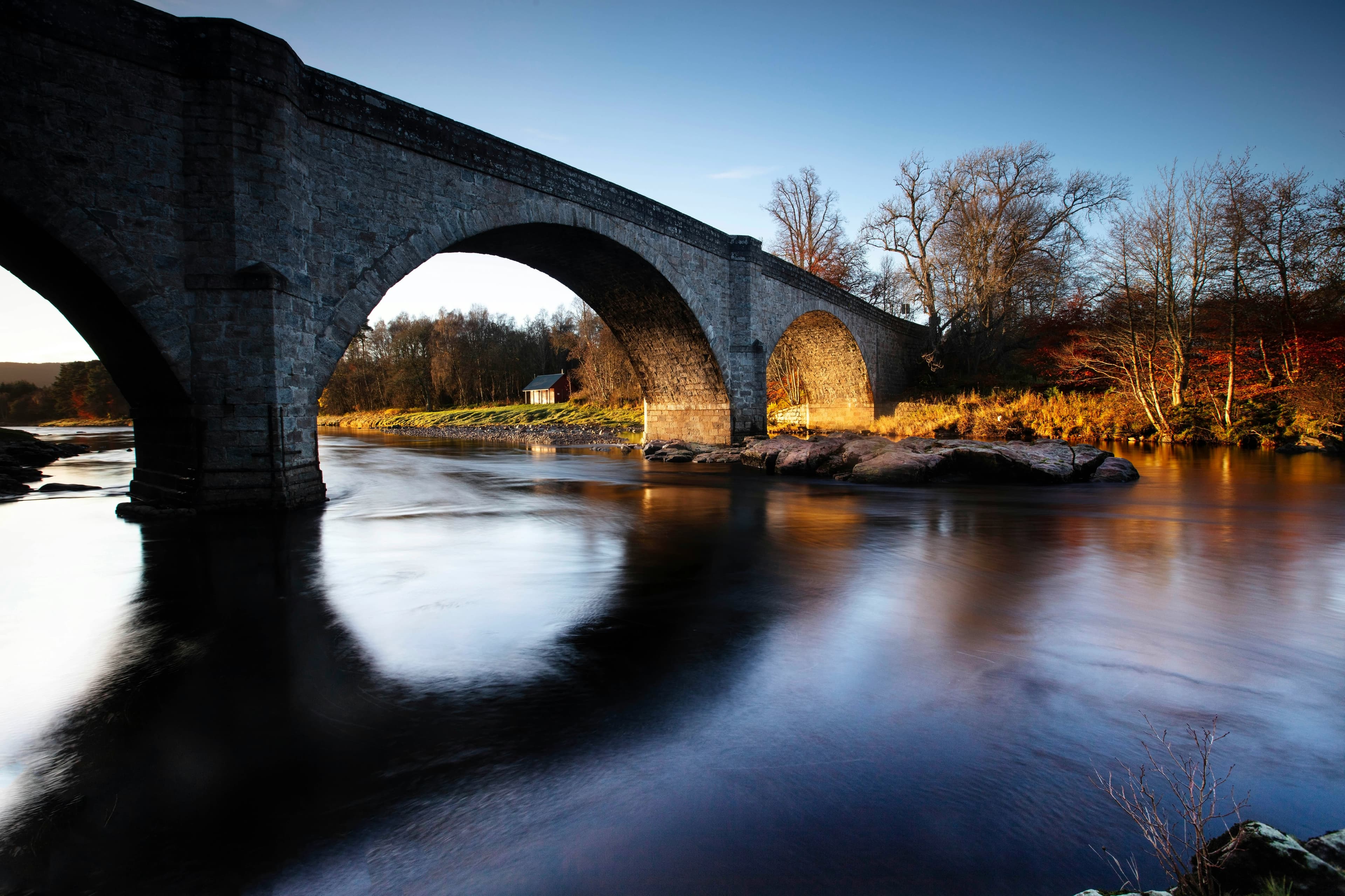 Historic bridge over the River Dee, Aberdeenshire